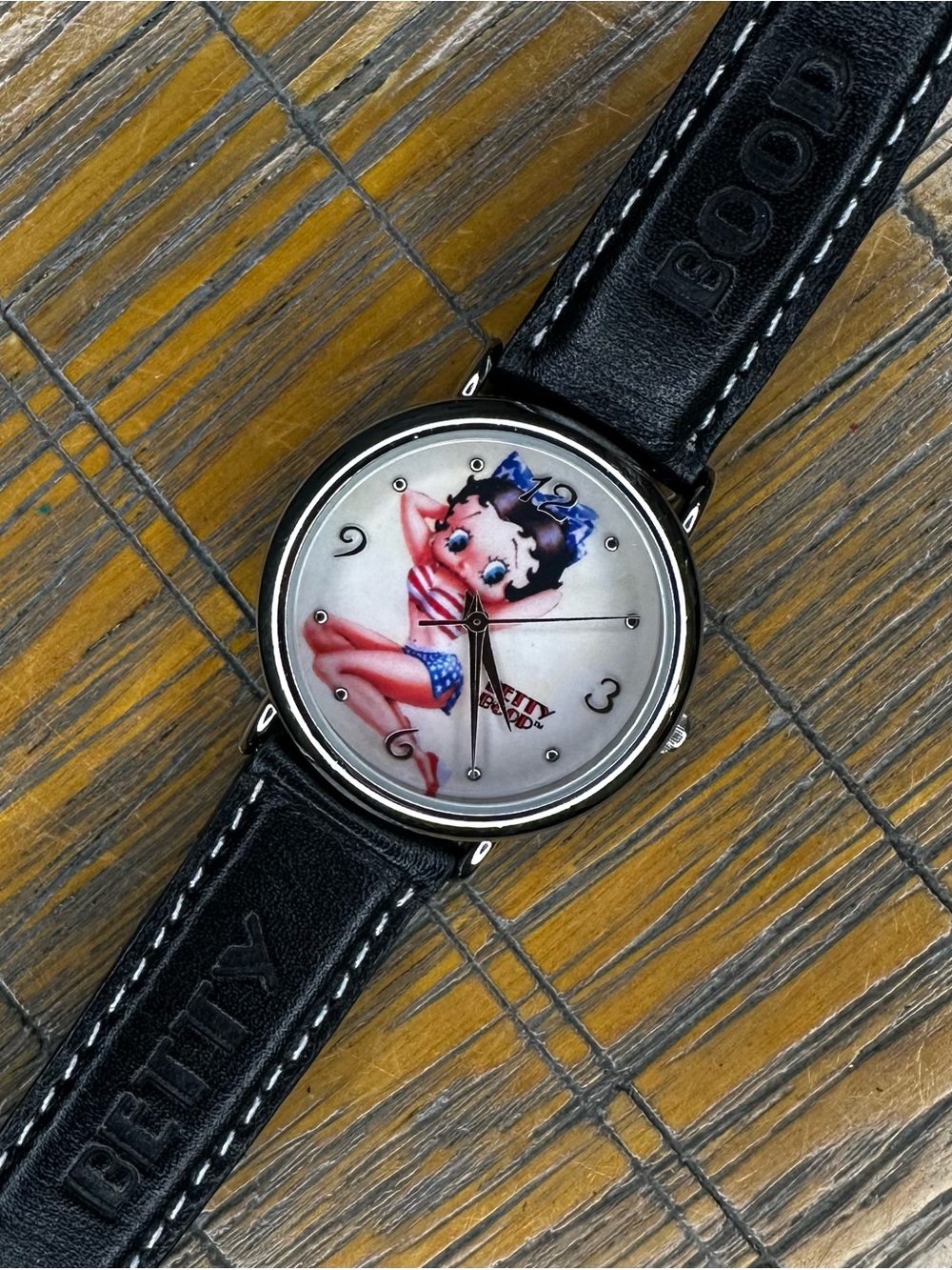 Betty Boop Red, White & Blue Wristwatch